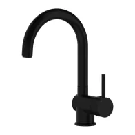 SERIE GEMINI MISCELATORE LAVELLO CANNA ALTA NERO OPACO