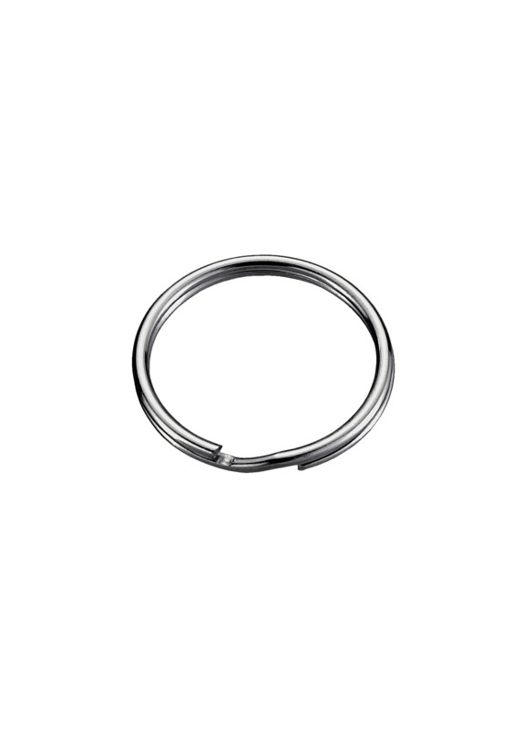 Keyring rings Ø 22 mm. in nickel-plated steel 10 pcs.