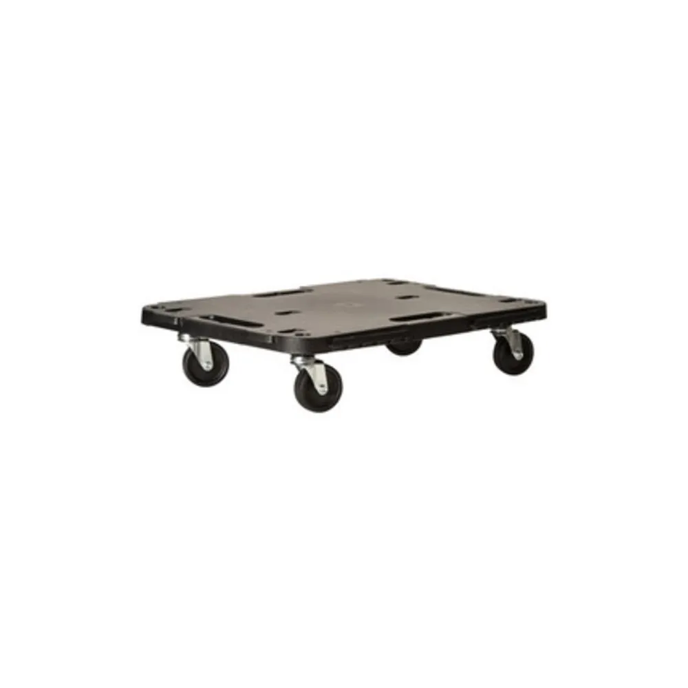 PEDANA C/RUOTE DOLLY PORTATA STATICA 543 KG NERO
