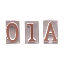 LETTERA B IN TERRACOTTA 5X9 CM (10