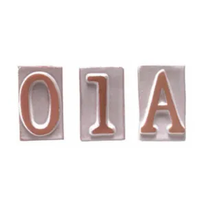 LETTERA C IN TERRACOTTA 5X9 CM (10