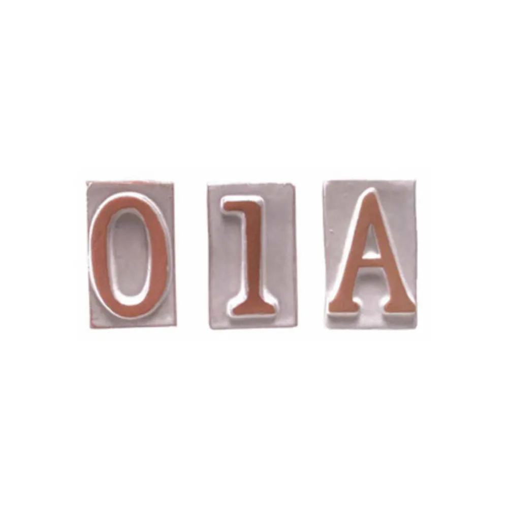 LETTERA E IN TERRACOTTA 5X9 CM (10