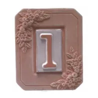 PORTANUMERO IN TERRACOTTA 1 POSTO 13X16 CM (5