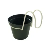 CONF. 6 VASETTI D 10 CM C/AGGANCI ANTRACITE