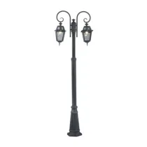 LAMPIONE MILANO A 2 BRACCI GRIGIO GHISA