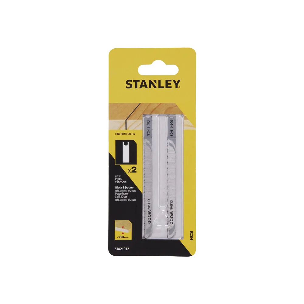 PIRANHA STANLEY STA21012 (X21053) 2 LAME LEGNO RET.T/FINE ATT.AD U
