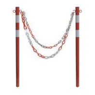 PALETTO SEGNALETICO BICOLOR INTERR D 50MMXH120 CM