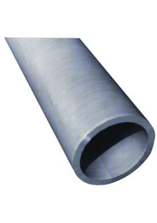Tube rond en aluminium argent anodisé de 2 mètres, 25x1,2 mm.