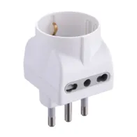 ADATTATORE TRIPLO 16A 2PR BIP E SCHUKO BIA FIG.11 (25
