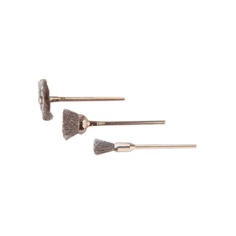 POGGI 476.00 3 MINI SPAZZOLE ACCIAIO GAMBO 3 MM POGGI 476.00 3 MINI SPAZZOLE ACCIAIO GAMBO 3 MM