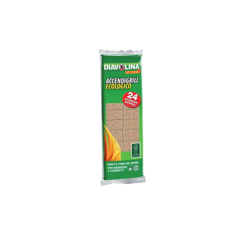 ACCENDIFUOCO  24 CUBI DIAVOLINA ECOLOGICO  15330 (24