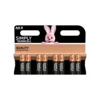 DURACELL SIMPLY ALCALINA STILO 8 PZ MN1500 (12