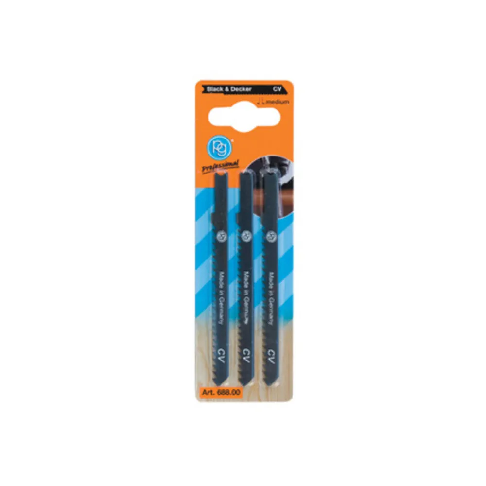 POGGI 688.00 3 LAME P/SEGHETTO ALTERN DENTI MEDI (10