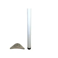 PIEDE P/TAVOLO ACCIAIO D 60XH710 MM BIANCO (4