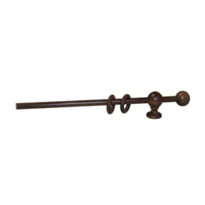 BASTONE LEGNO A STRAPPO D 11 NOCE  80CM C/SUPP.