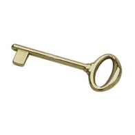CHIAVE CLASSICA OTTONE LUCIDO P/PORTE (12