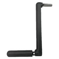 MANOVELLA PER ARGANO A FUNE lunghezza esagono 30 mm - nera