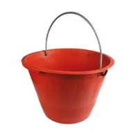 SECCHIO P/MURATORE PLAST C/ARCO ROSSO D 36CM 10 L (10