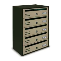 CASSETTA POSTALE ALUBOX CUBO/R 5 38