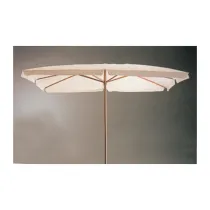 C OMBRELLONE IN LEGNO PALO 48 300X300CM BIANCO