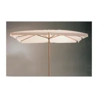 C OMBRELLONE IN LEGNO PALO 48 300X300CM BIANCO