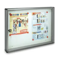 BACHECA FONDO MAGNETICO ALUBOX BC2 55X5X40 ARG