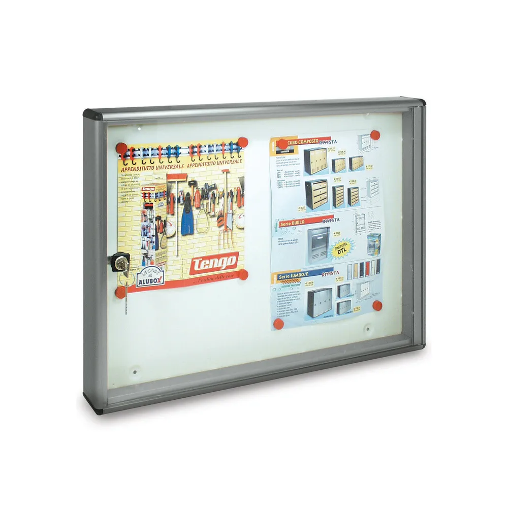 BACHECA FONDO MAGNETICO ALUBOX BC2 55X5X40 ARG