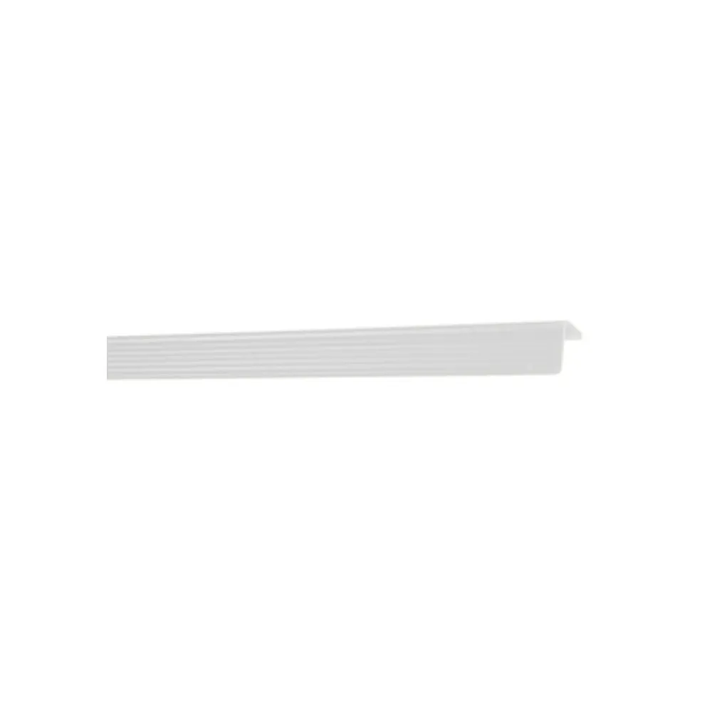 PARASPIGOLO 25X25 PLASTICA RIGATO 300 CM BIANCO (50 PARASPIGOLO 25X25 PLASTICA RIGATO 300 CM BIANCO (50