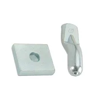 PIASTRA C/PERNO P/CARDINE D 20 MM ACC ZINC (10