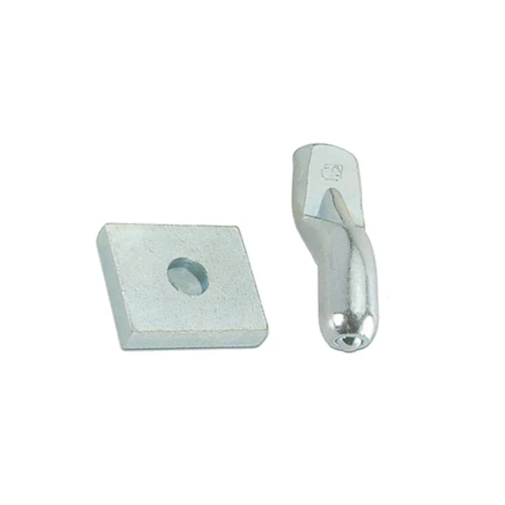 PIASTRA C/PERNO P/CARDINE D 20 MM ACC ZINC (10