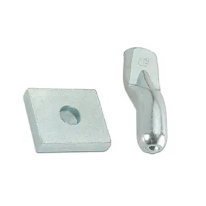 PIASTRA C/PERNO P/CARDINE D 20 MM ACC ZINC (10