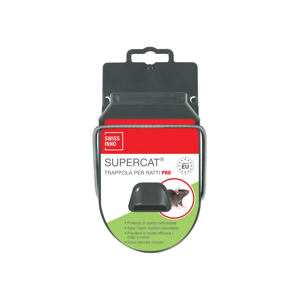 TRAPPOLA P/RATTI C/ESCA SUPERCAT PRO 1 PZ (4 TRAPPOLA P/RATTI C/ESCA SUPERCAT PRO 1 PZ (4