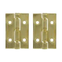 CERNIERA ACCIAIO OTTONATO 10 X 15 MM** (100