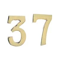 NUMERO CIVICO 0 IN OTTONE 100 MM (10