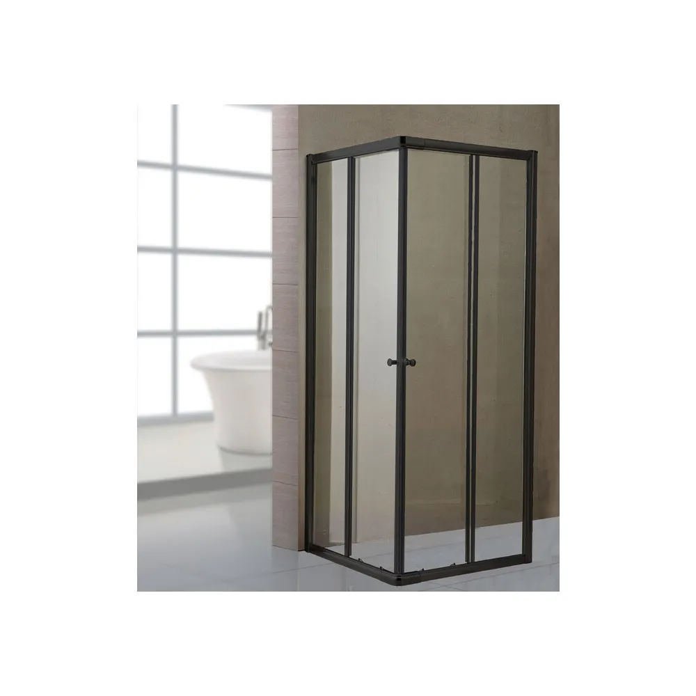 BOX DOCCIA CRISTALLO TRASP 6 MM 70X 90 NERO OPACO BOX DOCCIA CRISTALLO TRASP 6 MM 70X 90 NERO OPACO