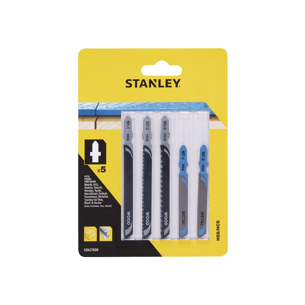PIRANHA STANLEY STA27030 (X27030) 5 LAME LEGNO METALLO ATT.A T