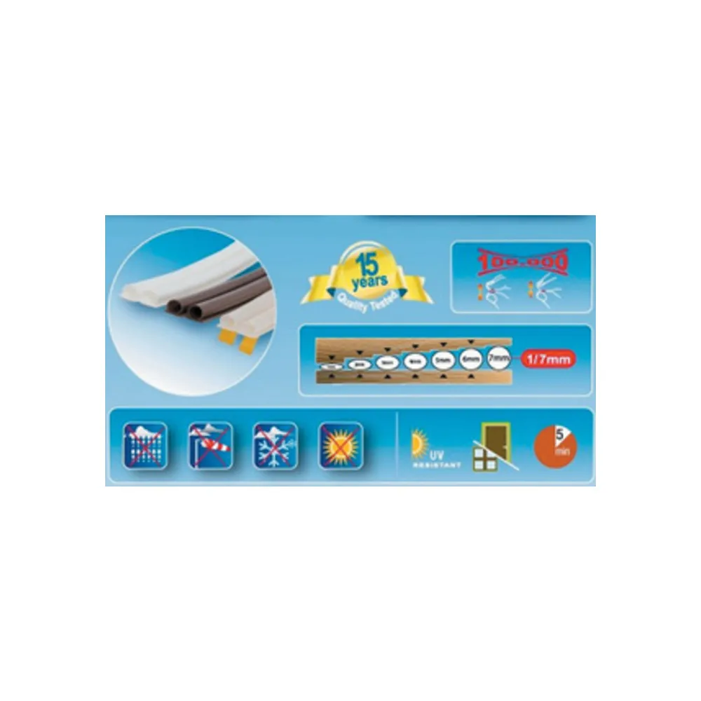 PARAFREDDO UNIVERSALE AL SILICONE 6 M MARRONE (12 PARAFREDDO UNIVERSALE AL SILICONE 6 M MARRONE (12