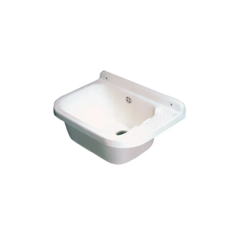 LAVATOIO RESINA A PARETE 50X35 CM C/SIFONE