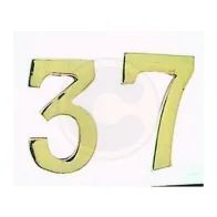 NUMERO CIVICO 1 IN OTTONE 100 MM (15