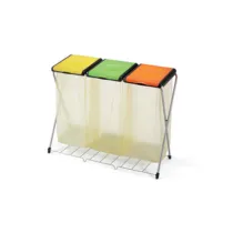 PATTUMIERA GIMI TRIO C/GRIGLIA E TRE COPERCHI