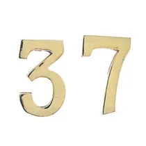 NUMERO CIVICO 2 IN OTTONE 100 MM (10