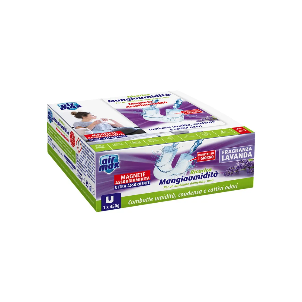 AIRMAX ASSORBIUMIDITA RICARICA TAB LAVANDA 450 G (12 AIRMAX ASSORBIUMIDITA RICARICA TAB LAVANDA 450 G (12