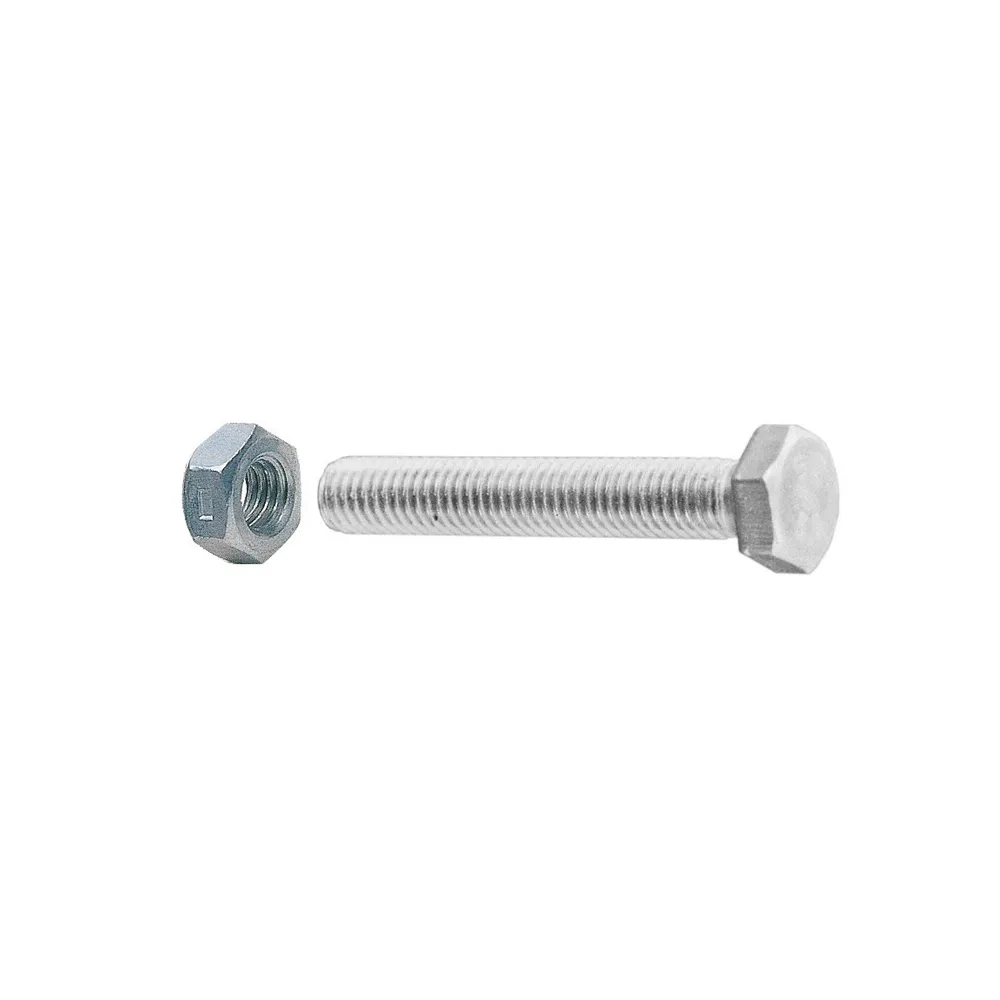 SC VITI A METALLO TESTA ESAG 5X 50 ZINC C/DADO 10PZ (5 SC VITI A METALLO TESTA ESAG 5X 50 ZINC C/DADO 10PZ (5