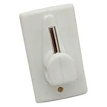 GANCIO ADESIVO IN PLASTICA PER BRIS BRIS colore marrone GANCIO ADESIVO IN PLASTICA PER BRIS BRIS colore marrone