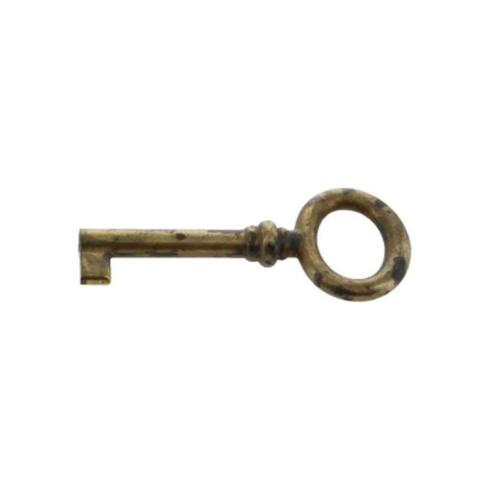 CHIAVE P/MOBILI 33728 29X69 MM OTTONE ANTICATO (25 CHIAVE P/MOBILI 33728 29X69 MM OTTONE ANTICATO (25