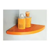 MENSOLA ANGOLO SQUADRATA NOCE 35X35X1