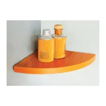 MENSOLA ANGOLO SQUADRATA NOCE 50X50X1