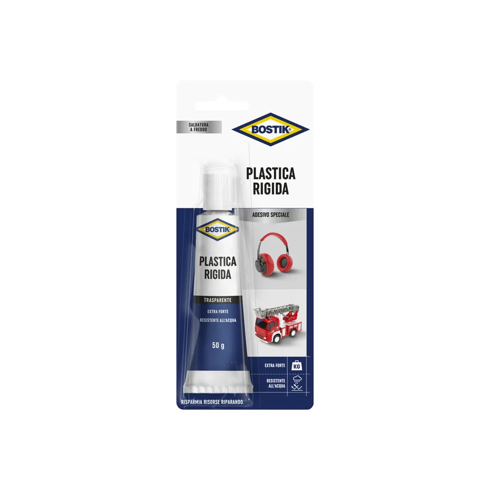 BOSTIK PLASTICA RIGIDA TUBETTO 50 G BLISTER (6