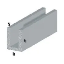 PROFILO CROMO H.200 CM CANALINO U 10X15X1 (5