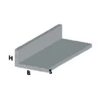 PROFILO CROMO H.100 CM ELLE 30X15X1 MM (5